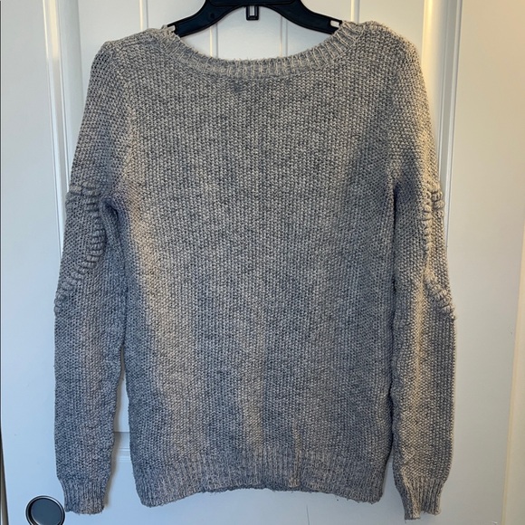 LC Lauren Conrad Gray Heart Knit Sweater - Picture 5 of 7